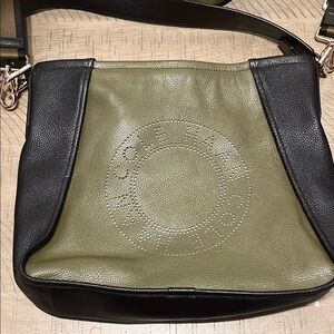 Cole Haan Green and Black Minimalist Shoulder Bag